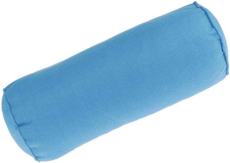 klarako Full Round Bolster Pillow Cushion for Massage Table  Linen Yoga Bolster, 15.7inch Long & 5.9 Dia.  Sky Blue - Image 4