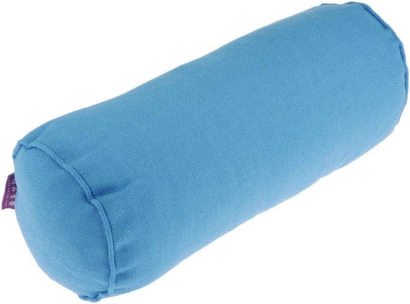klarako Full Round Bolster Pillow Cushion for Massage Table  Linen Yoga Bolster, 15.7inch Long & 5.9 Dia.  Sky Blue - Image 3