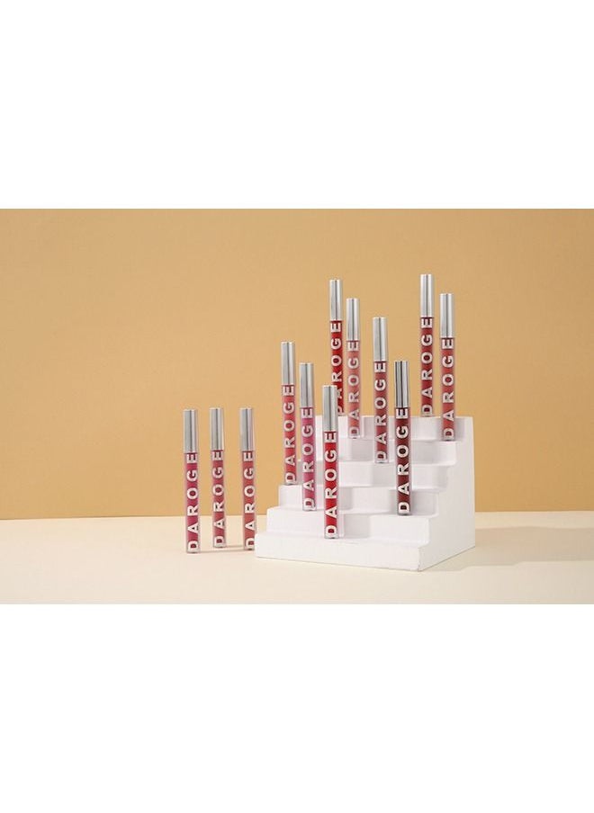 daroge 12 Pieces Matte Liquid Lipstick Set Waterproof Sweatproof Long Lasting Lip Gloss Precious as Gift Kit  - Image 4