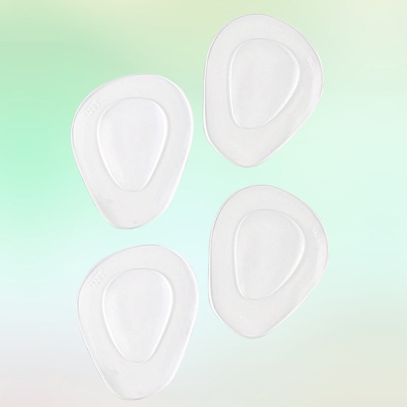 2 Pairs of Thicken Transparent Forefoot Pad Half Yard Pad High-heeled Shoes Insoles Non- Cushion for Women (As Shown) - Image 2