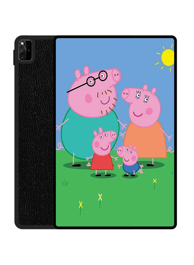 Theodor Protective Flip Case Cover For Huawei MatePad Pro 12.6 2021 Peppa Pig Family - Image 1