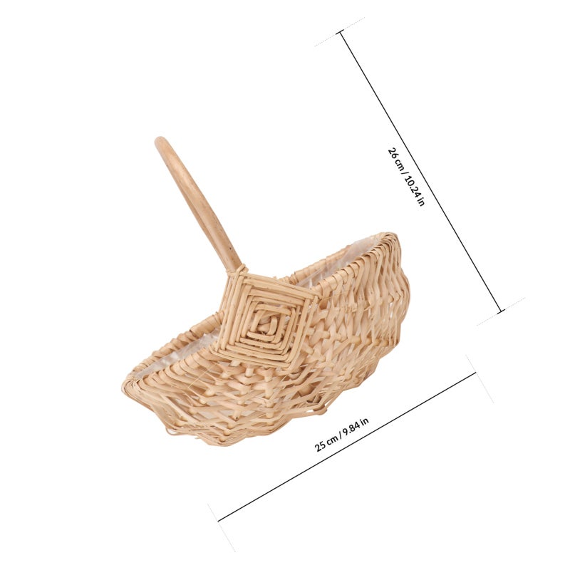 Watermelon Shape Woven Flower Basket Storage Basket Weaving Basket for Wedding - Image 2