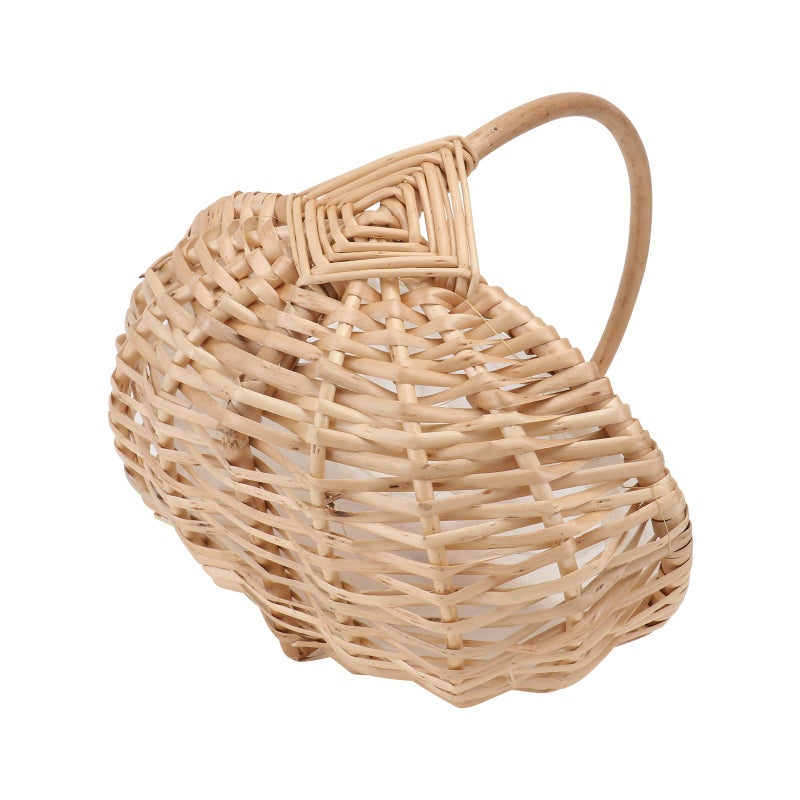 Watermelon Shape Woven Flower Basket Storage Basket Weaving Basket for Wedding - Image 1
