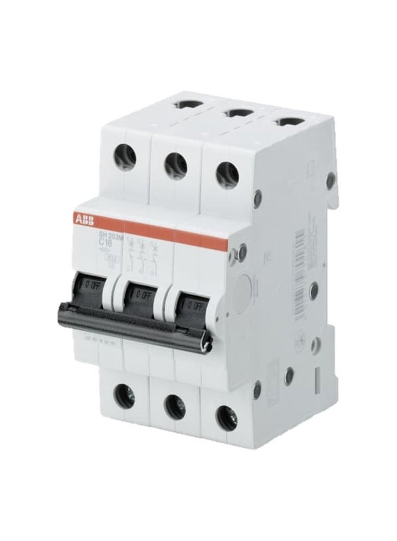 ABB 3 Pole SH203M-C16 Miniature Circuit Breaker 10KA 2CDS273011R0164