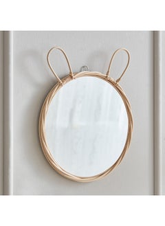 Home Box Playland Rabbit Rattan Woven Mirror 37 x 45 x 3 cm  - Image 1