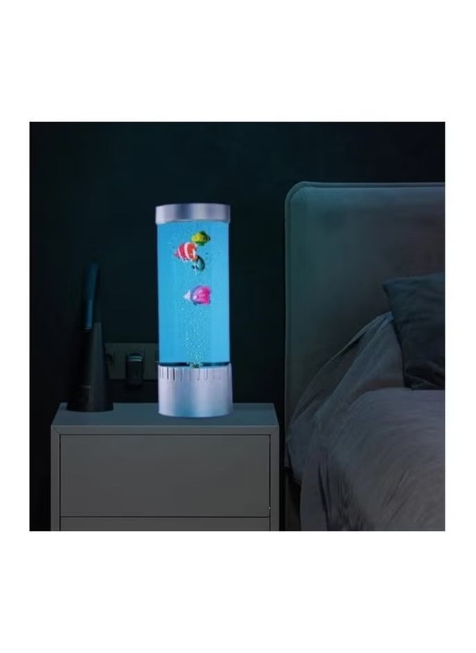 ELTRAZONE Colorful LED Bubble Fish Lamp – Artificial Fish Tank with Moving Jellyfish for Desk & Bedroom Decoration – Relaxing Night Light for Kids & Adults – Mood Light Aquarium Lamp with Color-Changing LED, Ideal for Home or Office - Image 4
