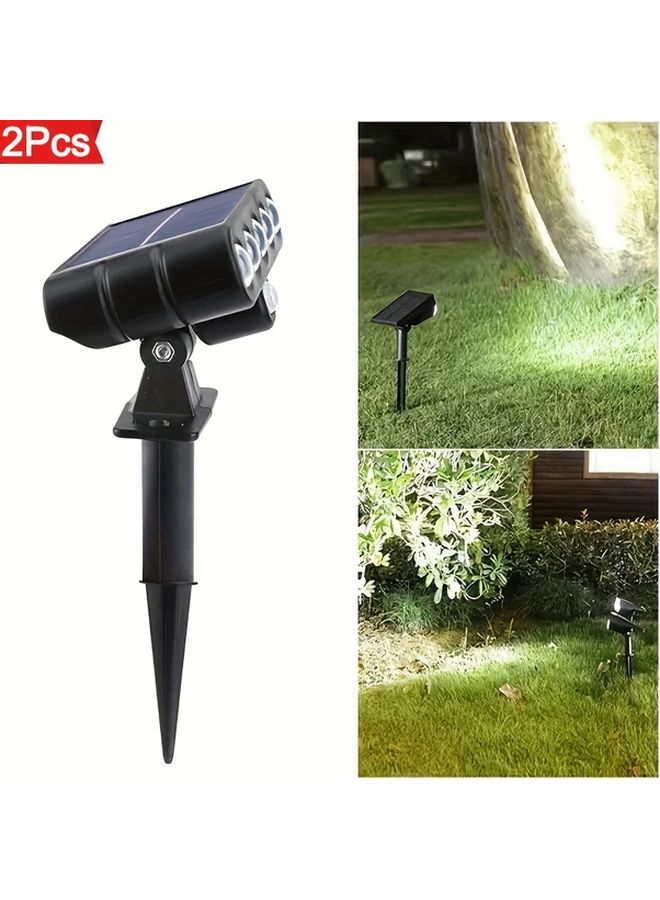 2 Solar Tree Lights Outdoor Decorative Pathway Warm White LED For Garden Driveway - Image 1