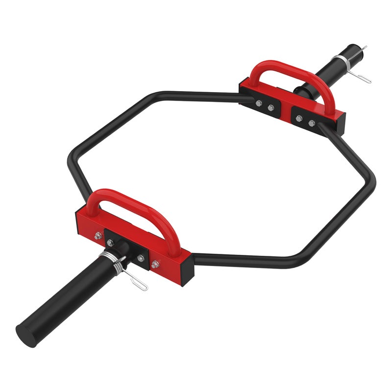 JDGG Olympic Trap Bar, Hex Deadlift Squat Bar for 2" Olympic Barbell, 49" Shrug Bar with Handles, 500Lbs Weight Capacit Suitable Home Gym Equipment Workouts for Beginners,Women,Men - Image 1
