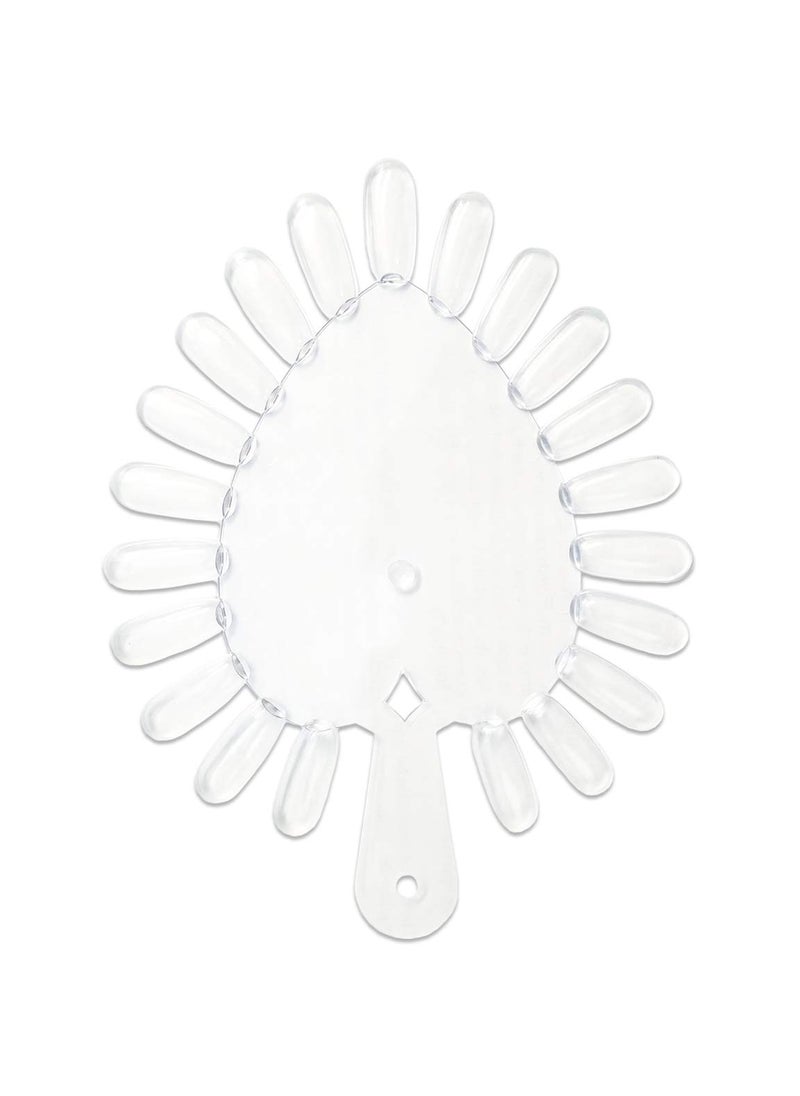 Beauticom Beauticom Heart Shaped Clear False Nail Tips Palette Display (Quantity: 10 Pieces) 