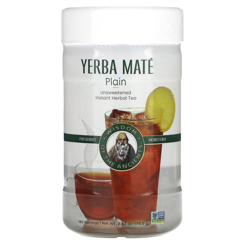 Wisdom of the Ancients Instant Yerba Mate Tea, Unsweetened, 2.82 Ounce - Image 1