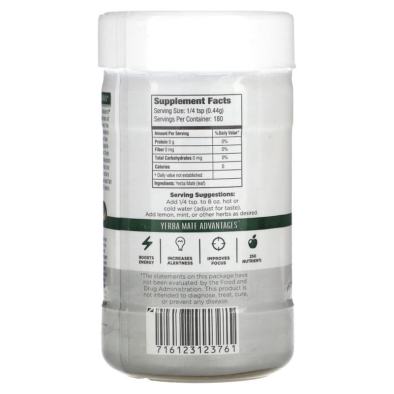 Wisdom of the Ancients Instant Yerba Mate Tea, Unsweetened, 2.82 Ounce - Image 2