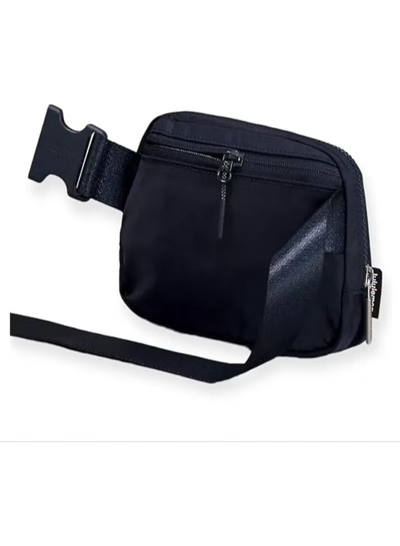 لولوليمون حقيبة حزام Everywhere، حقيبة كروس بودي صغيرة الحجم مع جيوب بسحّاب، وجيب خارجي، ومساحة تخزين داخلية للأساسيات لراحة أثناء التنقل، لون أسود - Image 4