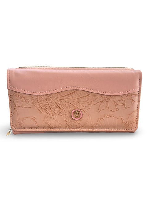 Elegant wallet with a soft rectangular design, combining elegance and simplicity WAL-5-PINK