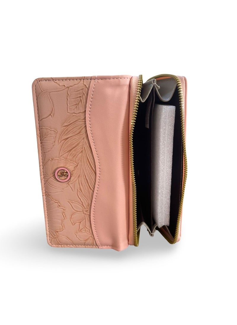 Vbranda - Elegant wallet with a soft rectangular design, combining elegance and simplicity WAL-5-PINK - Image 1