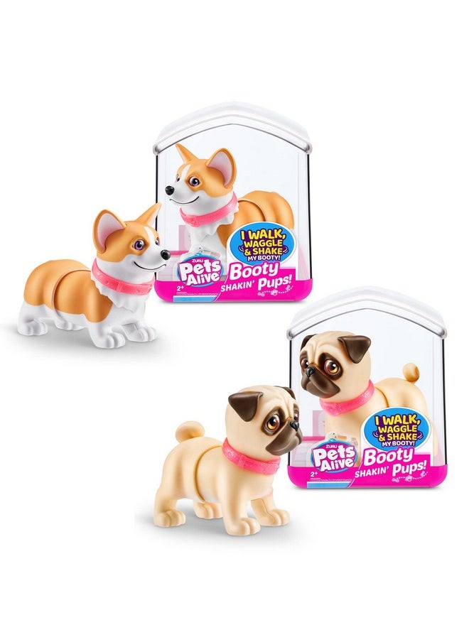 Booty Shakin' Pups (Corgi & Pug) By Zuru Interactive Mini Dog Toys That Walk Waggle And Booty Shake Electronic Puppy Toy For Kids And Girls (2 Pack) - pzsku/ZD077D9E6EE9E0CFCE36AZ/45/_/1697270367/9b43dd1a-92b2-4104-8338-00b8f3dae8a2