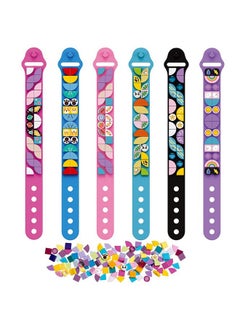 Sienon Bracelets 6Pcs Kids Building Blocks Dots Bracelets Diy Creative Craft Bracelet Making Kit For Kids Friendship Bracelets Dots Construction Toys Kit For Birthday For Girls Boys  - Image 2