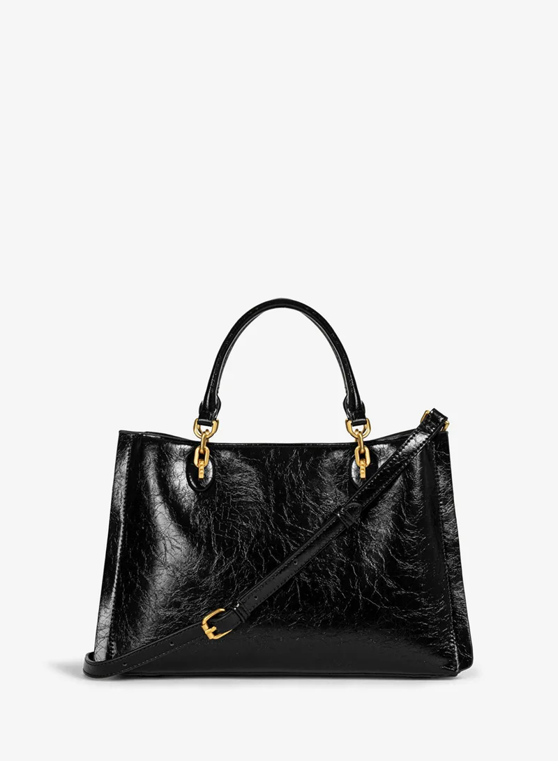Ipekyol  Textured Leather-Effect Double-Strap Bag for Women | Best Price UAE