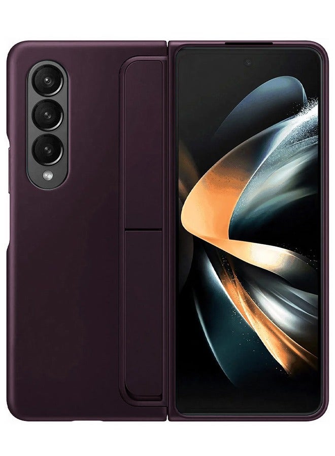 CATANES حافظة واقفة مع قلم لهاتف Samsung Galaxy Z Fold4 باللون الأحمر - Image 2