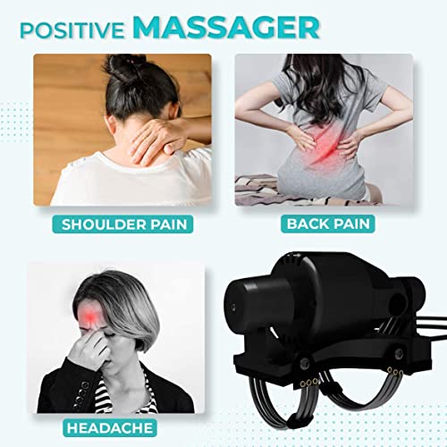 SMIC Electric Handheld Floating Action Massager for Whole Body Pain Relief, Double Speed, Vibration, Black - Image 5