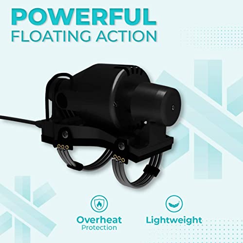 SMIC Electric Handheld Floating Action Massager for Whole Body Pain Relief, Double Speed, Vibration, Black - Image 3
