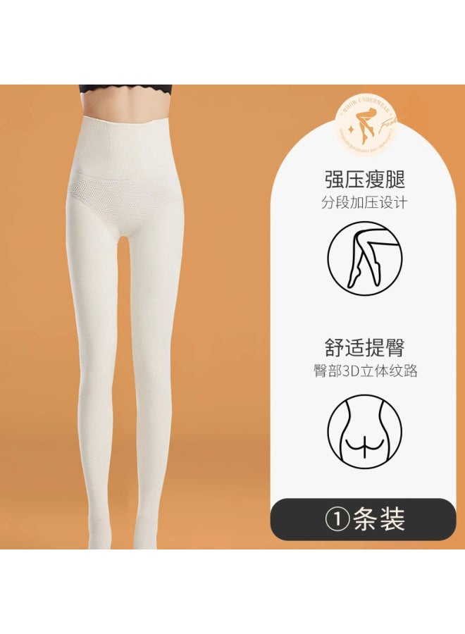 Tall Cotton Leggings Women's Autumn And Winter New Gray High Waist Fishbone Pantyhose Pressure Thin Leg Socks