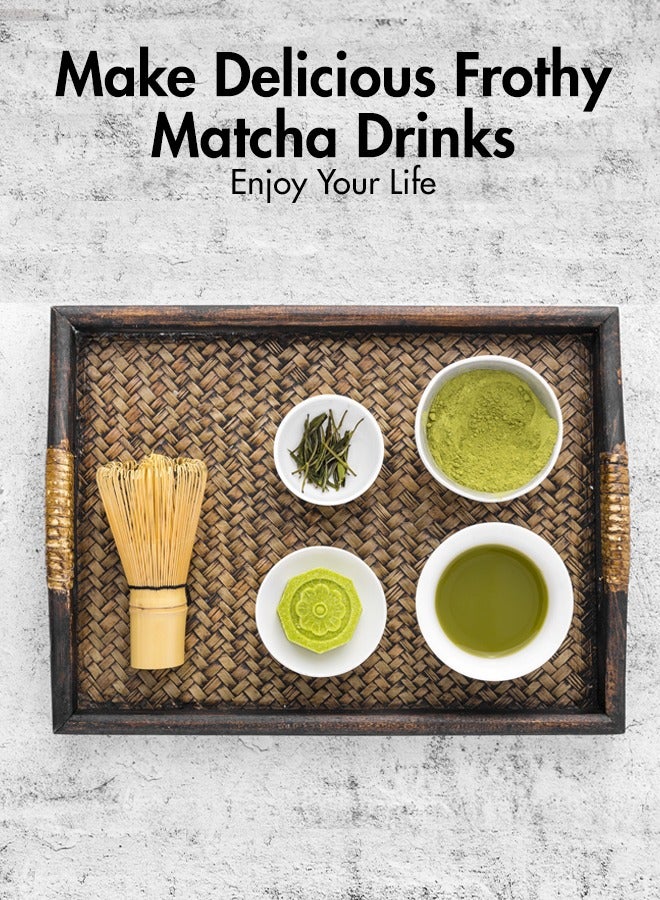  متجر جليكسن طقم شاي ماتشا ياباني فاخر – وعاء سيراميك بصنبور، مضرب وخاشوقة من الخيزران | طقم هدية ماتشا تقليدي - Image 2