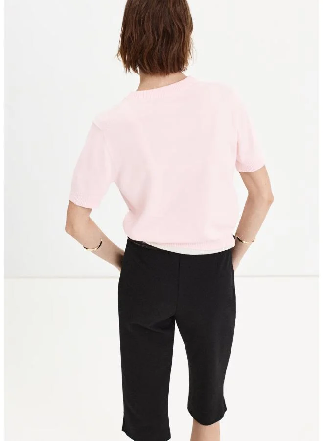 Mango 82-ROSA LIGHT V-Neck Knit Sweater for Women | Best Price UAE