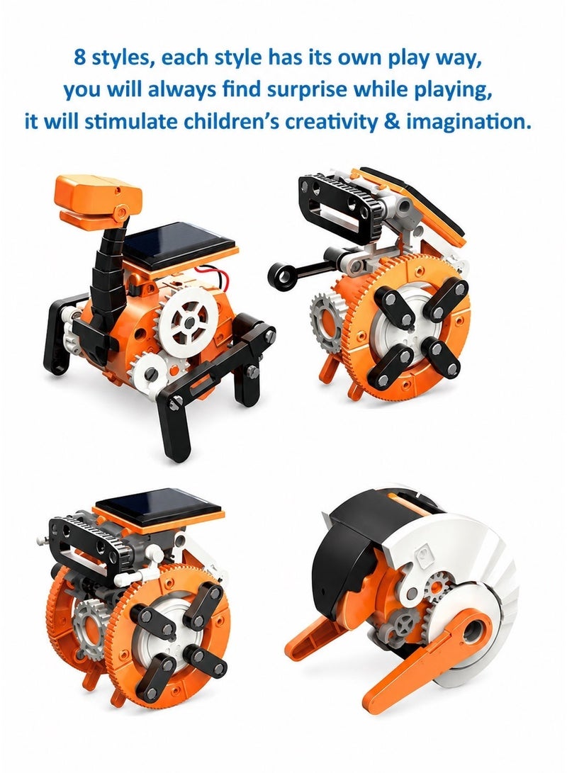 Pro'skit Pro’sKit GE-619 8-in-1 Solar Educational Robot Kit – DIY STEM Solar-Powered Robot Building Set for Kids 8–12 (Battery-Free) Headlight Gift - Image 4