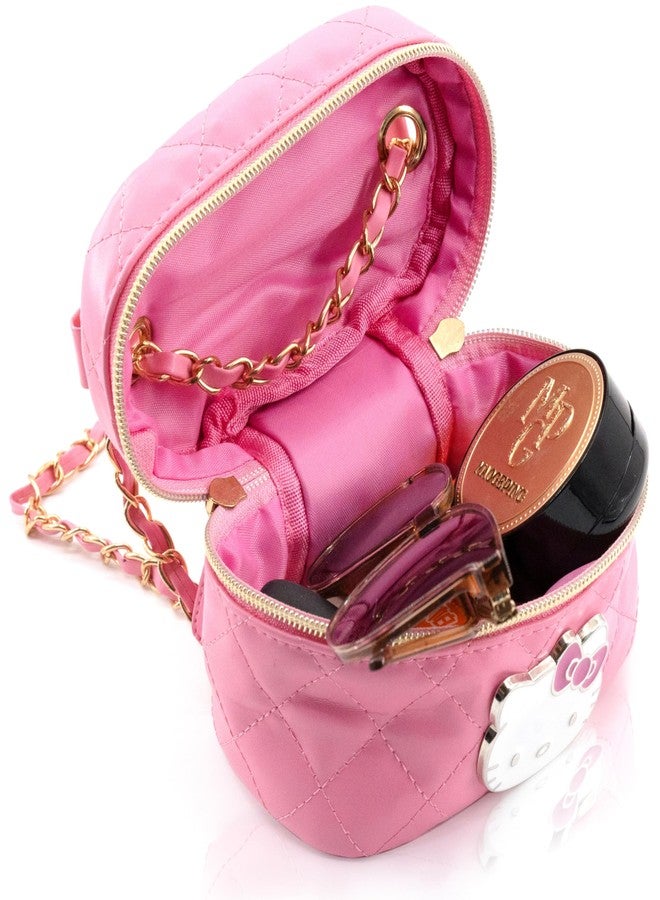 فاست فوروورد حقيبة مكياج سانريو هيلو كيتي للنساء | حقيبة مستحضرات تجميل صغيرة من الجلد الصناعي هيلو كيتي، حقيبة سفر كروسبودي للنساء | حقيبة مكياج صغيرة هيلو كيتي للسفر - Image 4