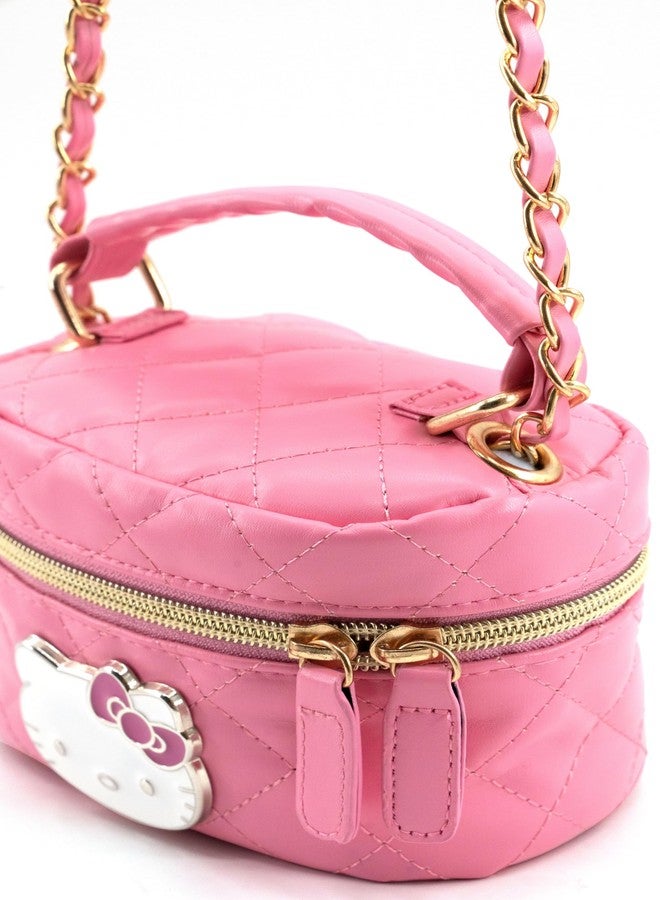 فاست فوروورد حقيبة مكياج سانريو هيلو كيتي للنساء | حقيبة مستحضرات تجميل صغيرة من الجلد الصناعي هيلو كيتي، حقيبة سفر كروسبودي للنساء | حقيبة مكياج صغيرة هيلو كيتي للسفر - Image 5