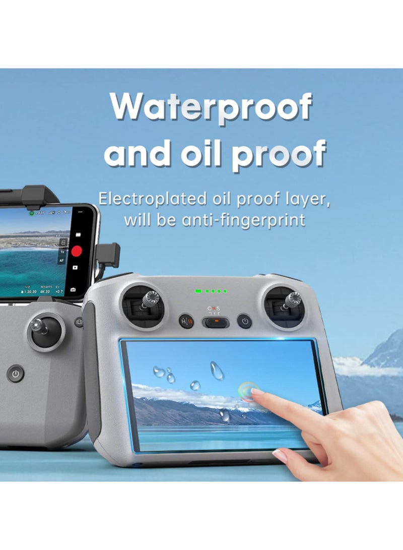 2Pcs HD Tempered Glass Protective Film for DJI MINI 3 PRO RC Remote Controller Screen Protector Accessories Anti Scratch Clear View High Sensitivity Durable Shield  - Image 3