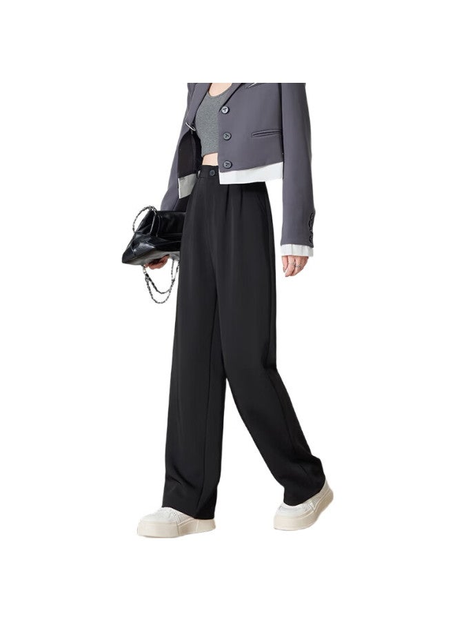 Liberal Style Women'S Thickened Wide Leg Pants Autumn New High Waist Loose Straight Leg Casual Pants - Image 2