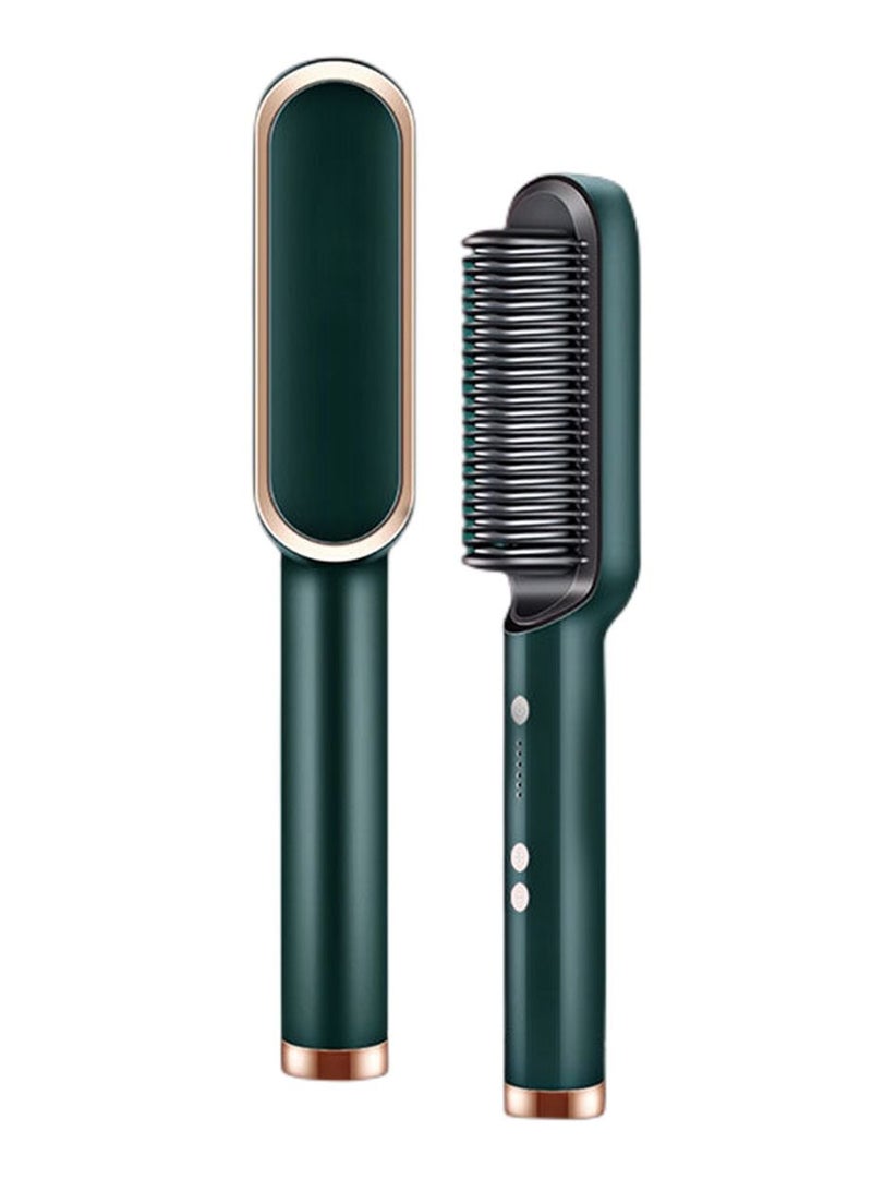 Hair Straightening Comb Green - Image 1