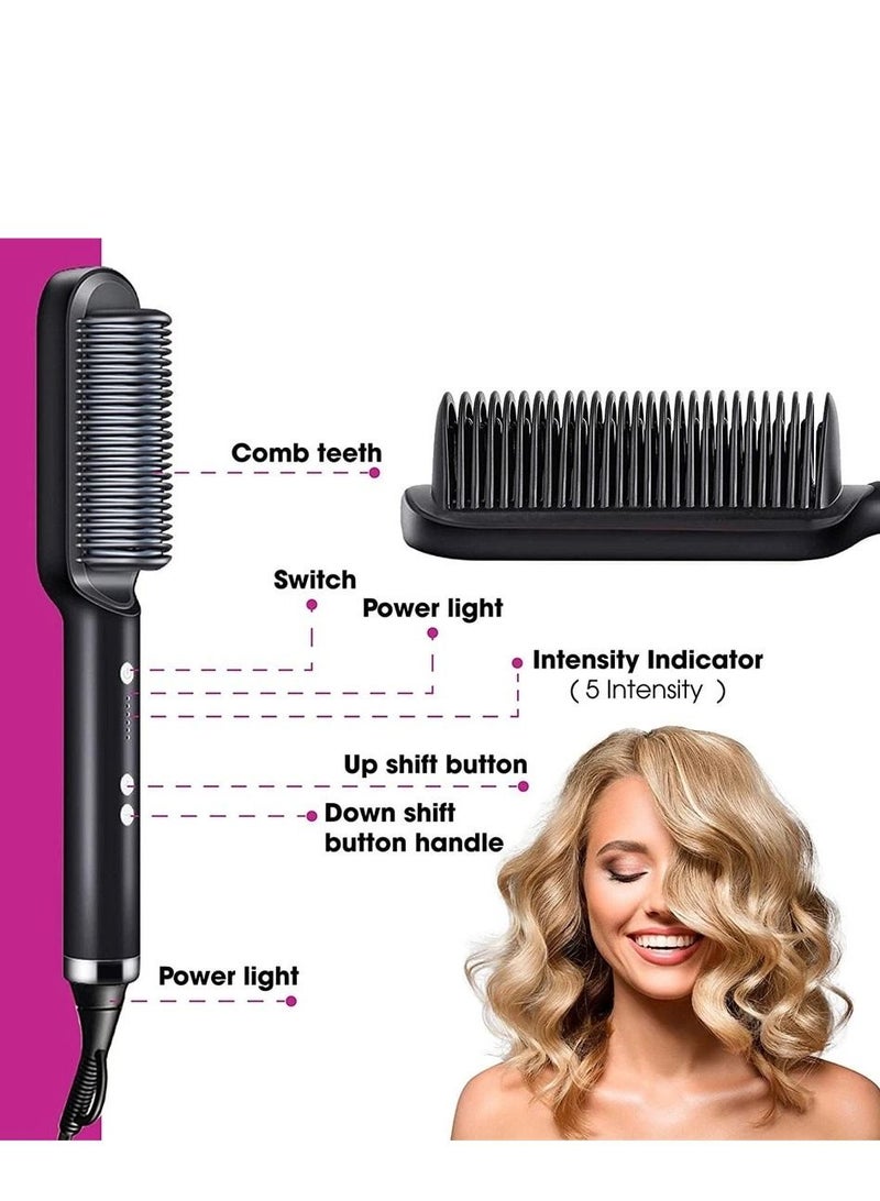 Hair Straightening Comb Green - Image 2