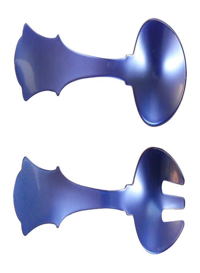 SABRE 2-Piece Salad Servers Set, Blue, Methacrylic Resin, Historic Design, Dishwasher Safe - Image 1