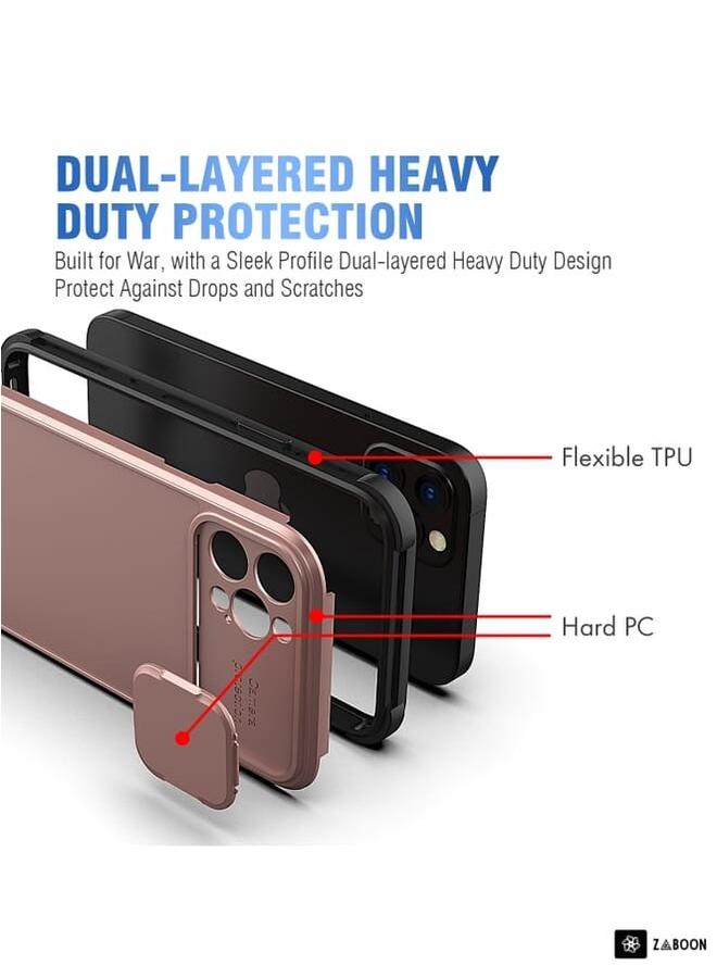 Zaboon Protective Case Cover For iPhone 12 Pro Max Sliding Camera Cover Design PC + TPU Protective Case  - Image 4