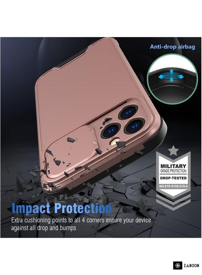 Zaboon Protective Case Cover For iPhone 12 Pro Max Sliding Camera Cover Design PC + TPU Protective Case  - Image 5