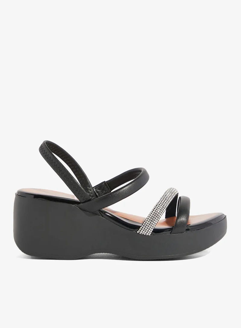 Valerie Ankle Strap Wedge High Heel Sandals