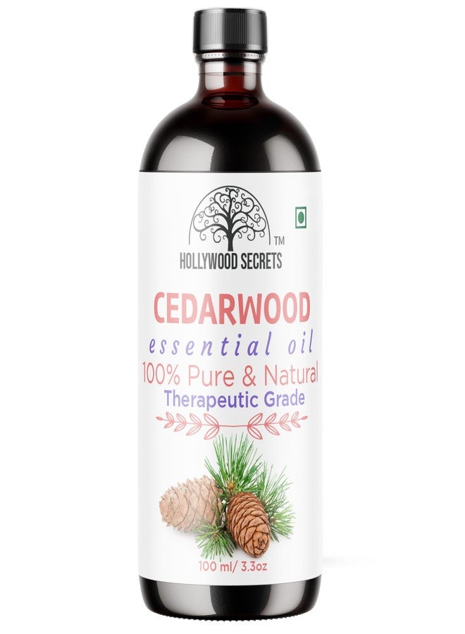 Hollywood Secrets Pure Cedarwood Essential Oil Therapeutic Grade 100ml - Image 1
