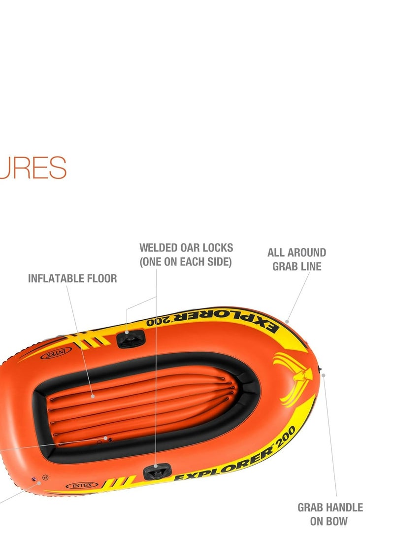 INTEX Explorer Pro 200 Boat Set  - Image 2