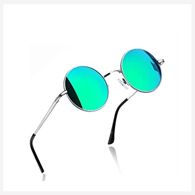 Joopin Round Polarized Sunglasses for Men and Women - UV400 Protection Retro Hippie Shades for Driving, Cycling, and Outdoor Sports
