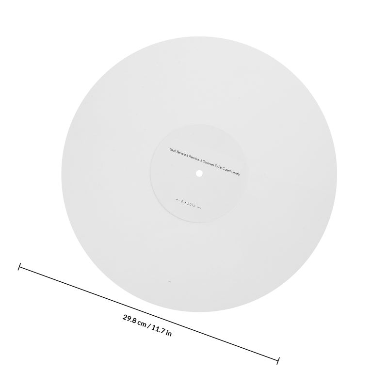 Non-Slip Turntable Mat, Protects and Supports Vinyl Players, Sleek Acrylic Construction - Image 2