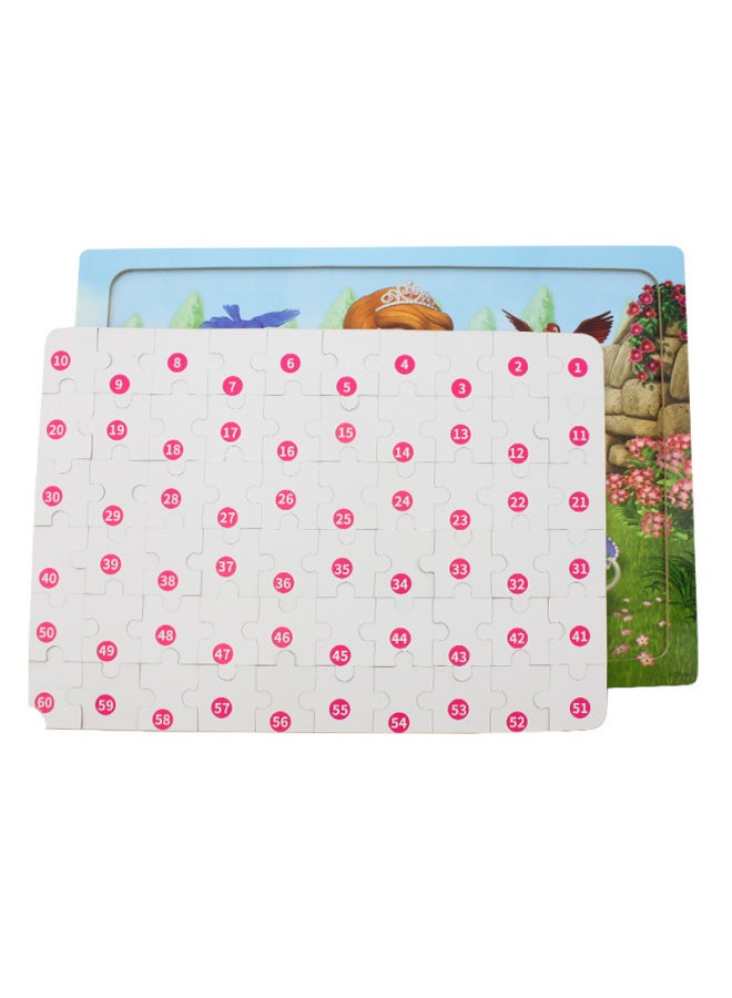 Disney Frozen 2 Mickey Princess 60 Pieces Early Education Puzzle Children Baby Educational Toy Game-Color:Sophie 60 Pieces 3425 - Image 4