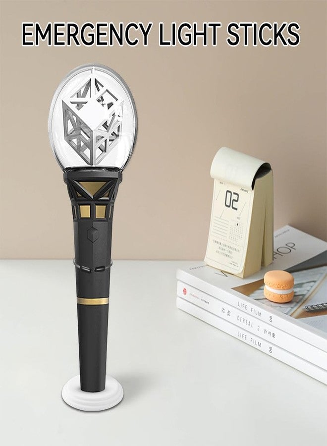 linastu 5 Pack Kpop Lightstick Stand, Holder for Official Lightsticks, Complicable with Stray Kids/Enhypen/Ateez/Twice Lightsticks, Display Stand Compatible with Kpop(White) - Image 3