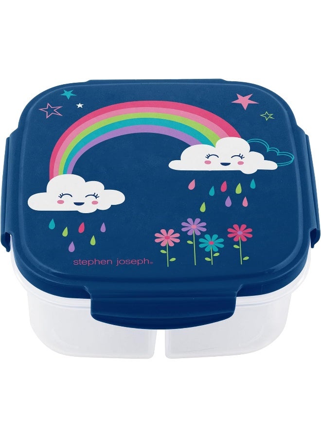 Stephen Joseph Snack Box With Ice Pack Rainbow (F19) Microwave and freezer safe - Image 1