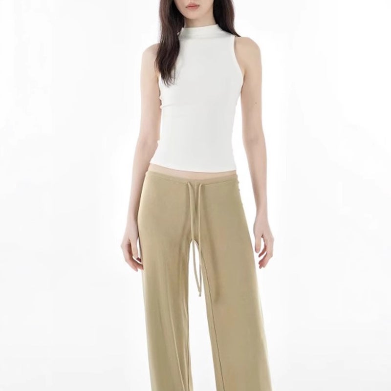 Women's Sleeveless Mock Neck Slim Fit Stretch Camisole - Image 4