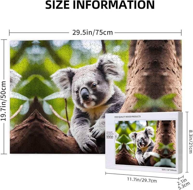 لغز كوالا 1000 قطعة للكبار ديكور المنزل 29.5 × 19.7 بوصة - Image 4