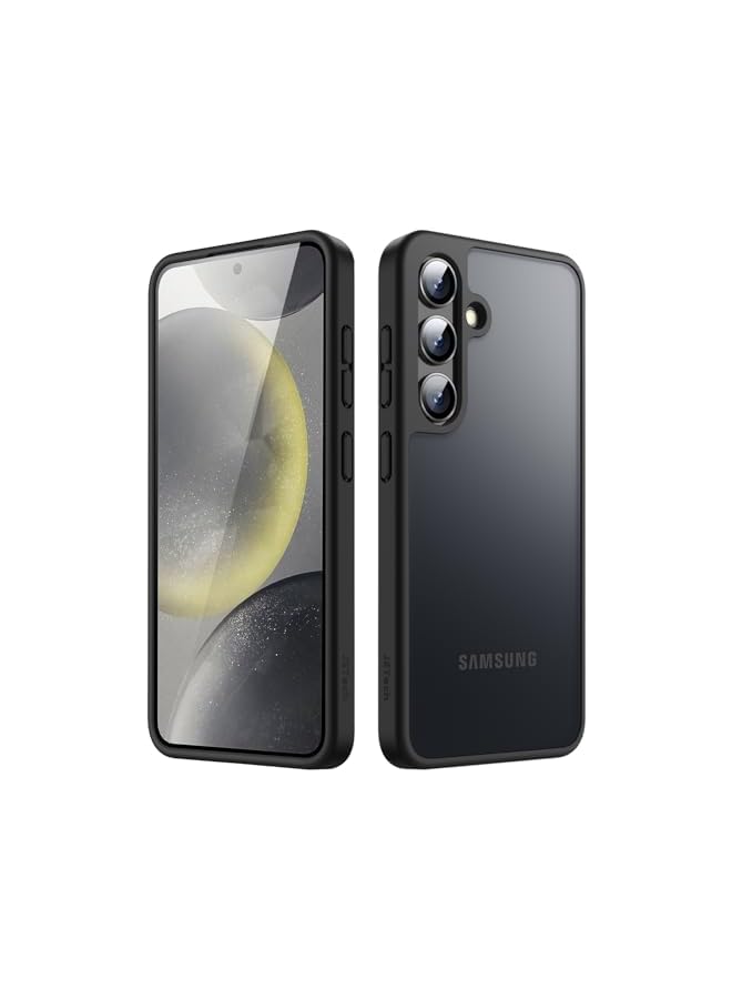 JETech Matte Case for Samsung Galaxy S24 5G, Frosted Translucent Back Protective Slim Phone Cover, Anti-Fingerprints (Black) - Image 1