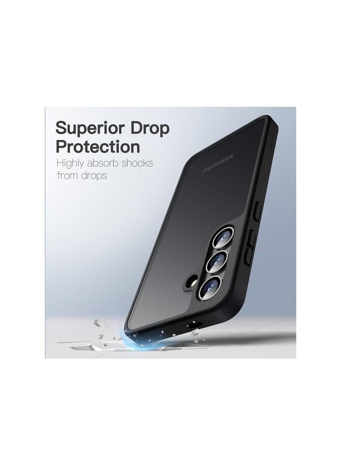 JETech Matte Case for Samsung Galaxy S24 5G, Frosted Translucent Back Protective Slim Phone Cover, Anti-Fingerprints (Black) - Image 2