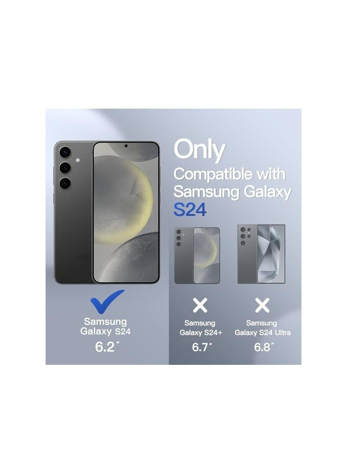 JETech Matte Case for Samsung Galaxy S24 5G, Frosted Translucent Back Protective Slim Phone Cover, Anti-Fingerprints (Black) - Image 3